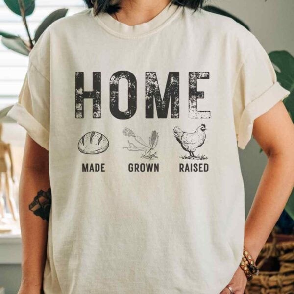 Homemade Homestead Unisex Garment-Dyed T-shirt, Homegrown Tee, Homeraised Shirt, Country Living Apparel, Farm Life Clothing