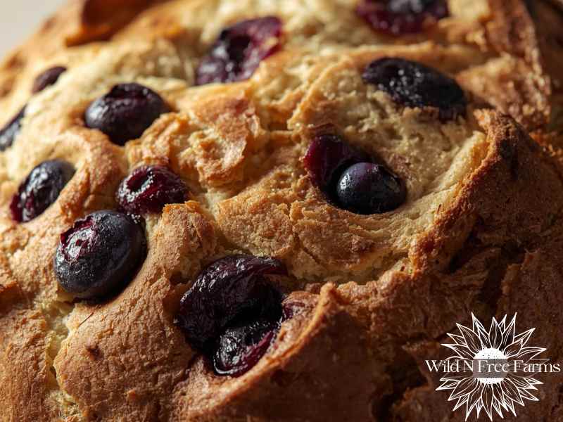 lemon blueberry sourdough bread